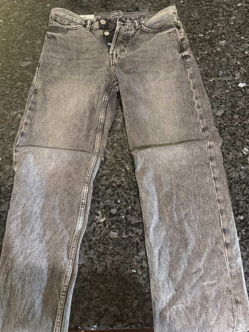 Divided Men's Washed Gray Straight Jeans
